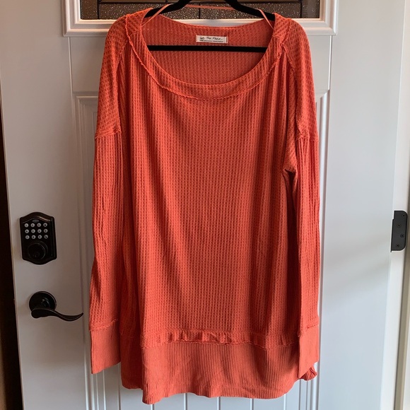 We The Free Tops - We The Free Orange / Coral Long Sleeve Top Size Large